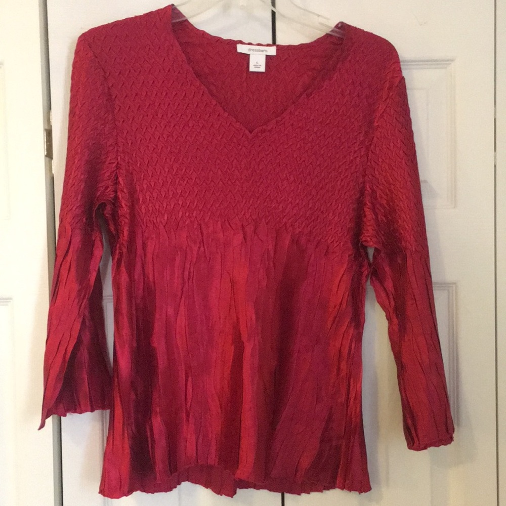 dress barn crinkle shirt